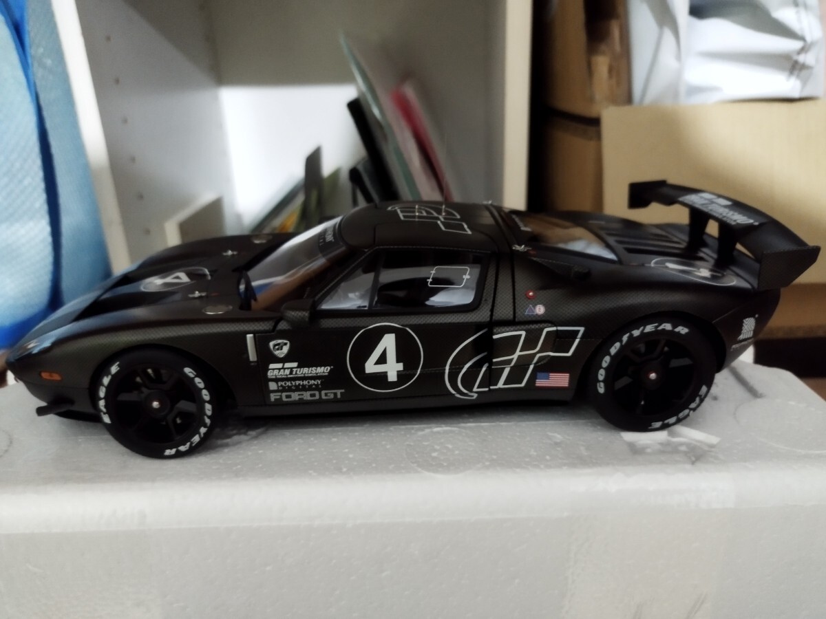 AUTOart 1/18 ford GT LM Spec 2 test car ブラック　ウイング破損_画像7