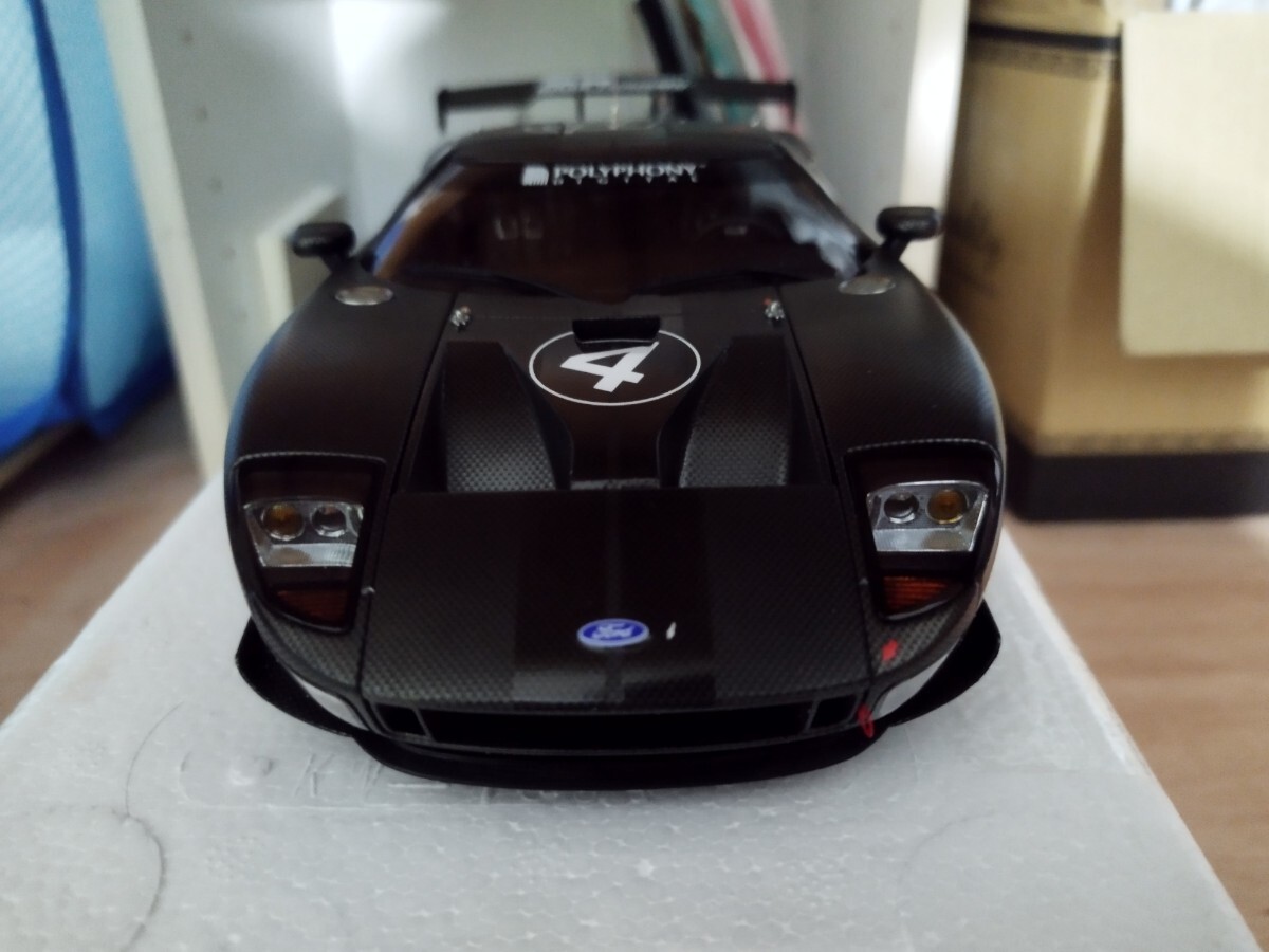 AUTOart 1/18 ford GT LM Spec 2 test car ブラック　ウイング破損_画像6