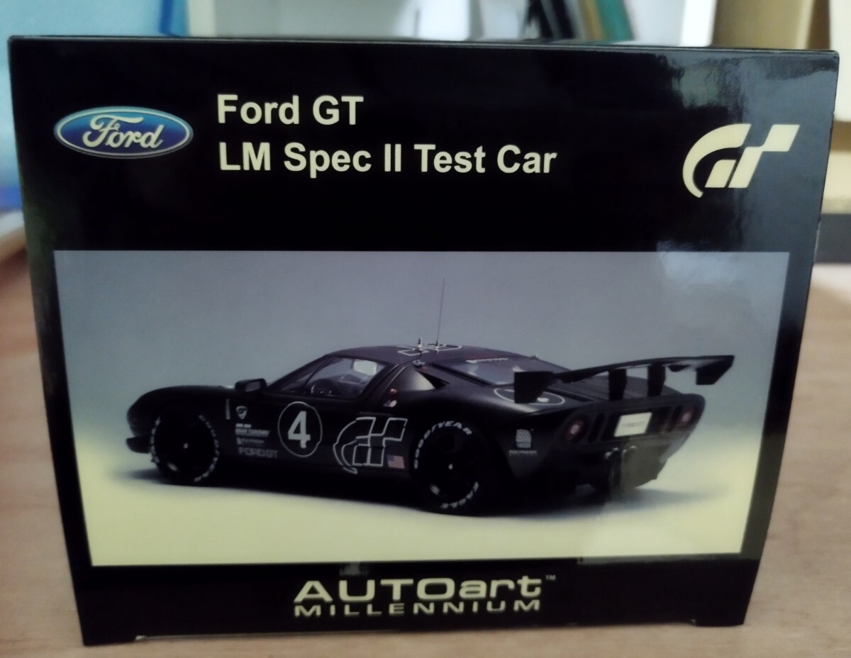 AUTOart 1/18 ford GT LM Spec 2 test car ブラック ウイング破損の画像3