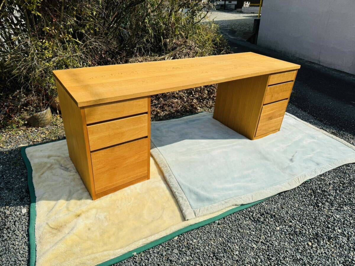  special order / high class /.. industry kitsu exist /soffio/ with both sides cupboard desk study desk company length position member desk / personal computer office study / extra-large / custom-made / wooden / drawer storage 