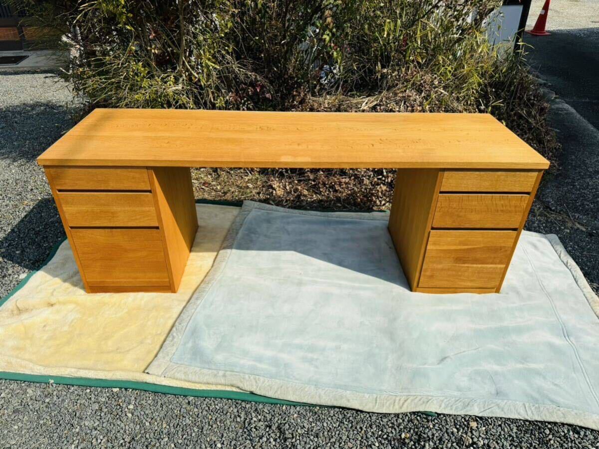  special order / high class /.. industry kitsu exist /soffio/ with both sides cupboard desk study desk company length position member desk / personal computer office study / extra-large / custom-made / wooden / drawer storage 