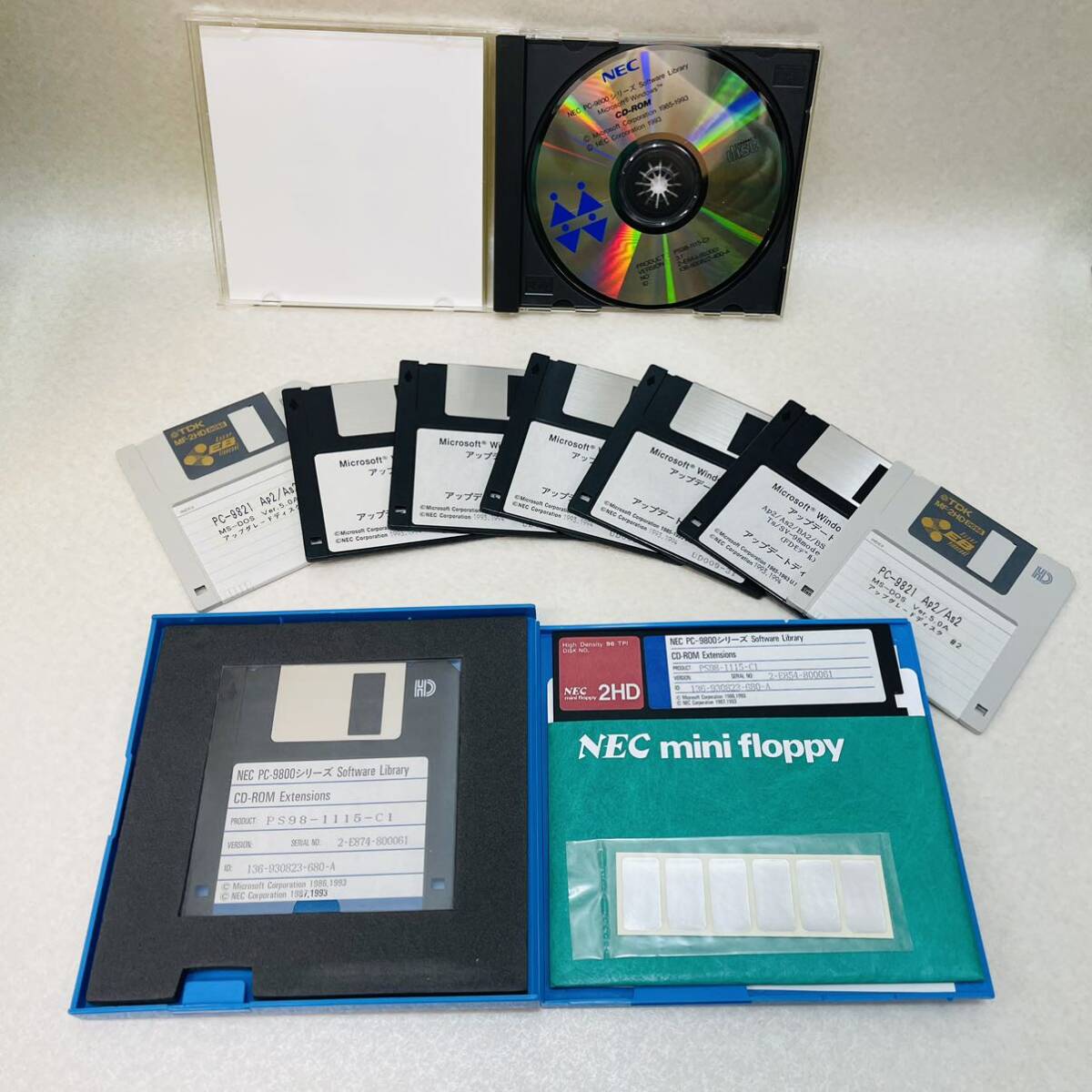 H3025★欠品あり★ NEC CD-ROM版 日本語MS-Windows 3.1 の画像5