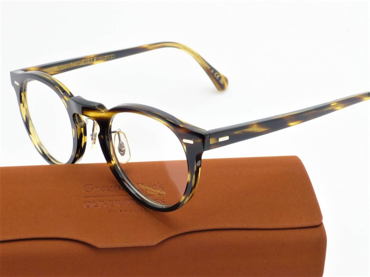 新品 オリバーピープルズ メガネ OV5186F-1003-47 GREGORY PECK OLIVER PEOPLES 正規品 フレーム 専用ケース付 日本製 ラスト1本_模様(柄)の出方は違います。