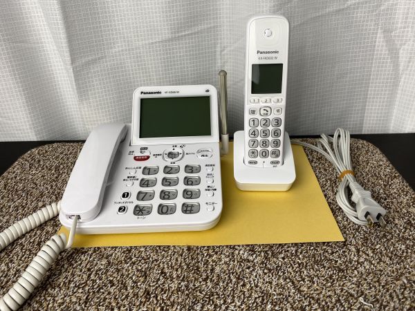 br*Panasonic VE-GD68-W Panasonic cordless handset attaching digital cordless telephone machine absence number electro- cordless handset for charge stand AC adapter lack of present condition goods *