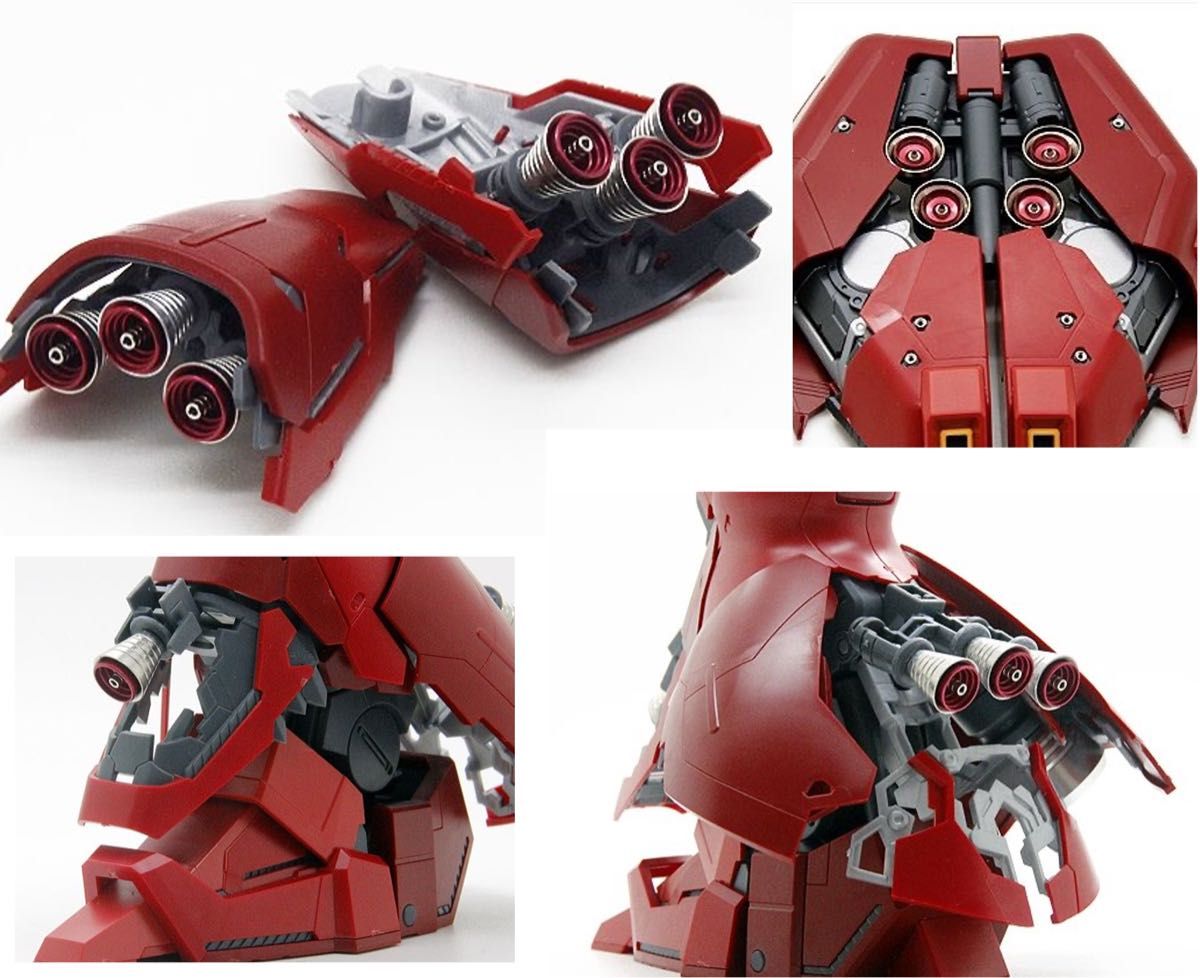 1/100 MG サザビー専用 メタル改造キット　ゴルド　メタルディテールアップパーツ LED発光ユニット付き　日本語取説付