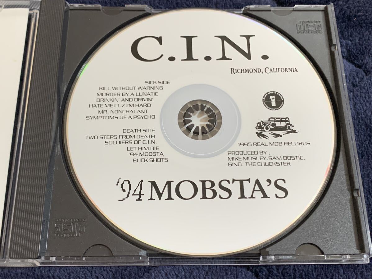 C.I.N. - '94 MOBSTA'S／レア盤 2005年 再発盤 リッチモンド産 G-RAP G-FUNK G-LUV 90s UNDERGROUND HIPHOPの画像3