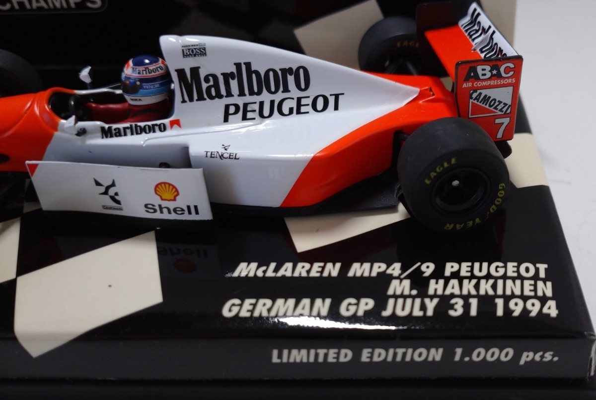 1/43 McLaren MP4/9 PEUGEOT  M.ハッキネン マルボロ仕様の画像4