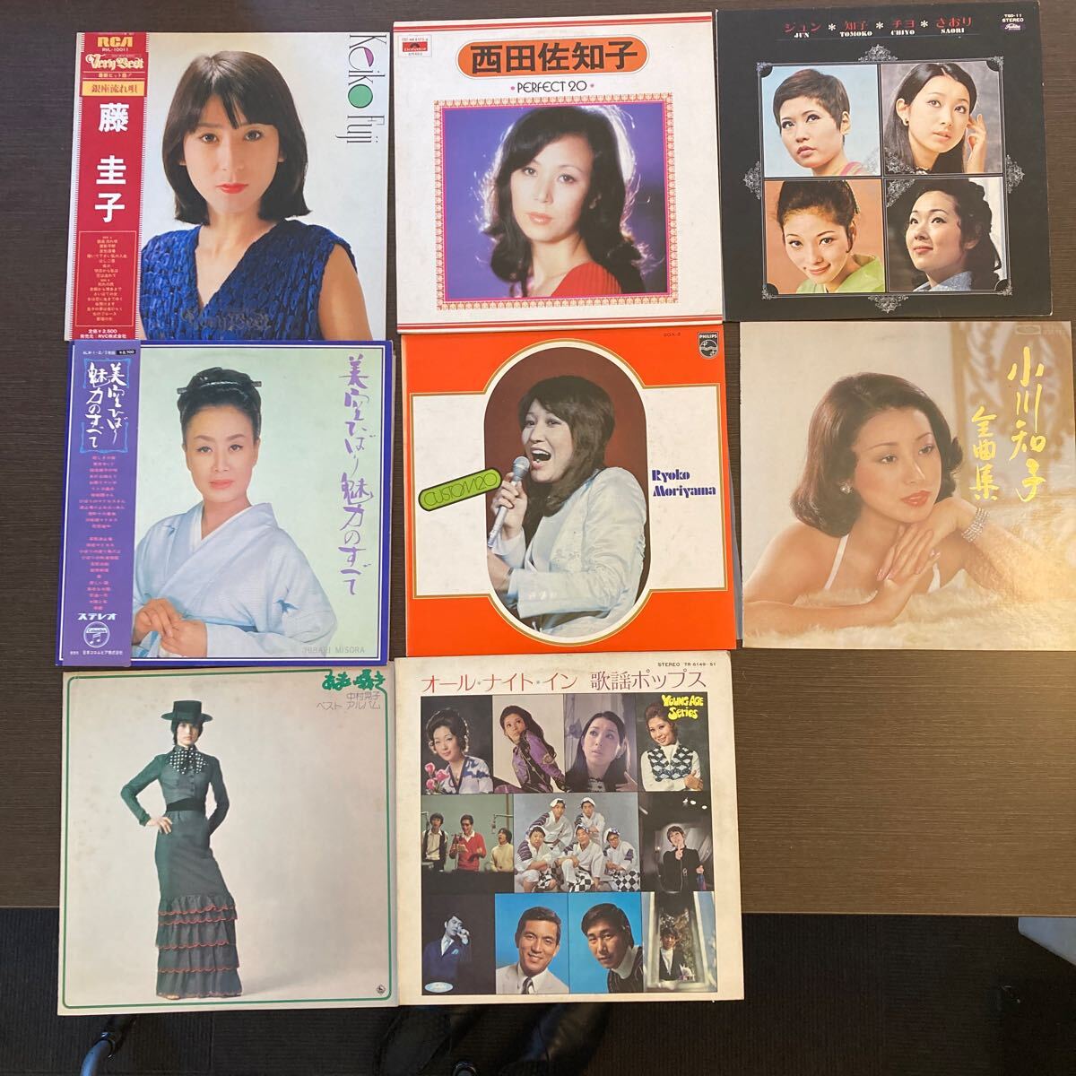 藤圭子　美空ひばり　西田佐知子　森山良子　小川知子　中村晃子　その他LP レコード アルバム8セット昭和歌謡 _画像1