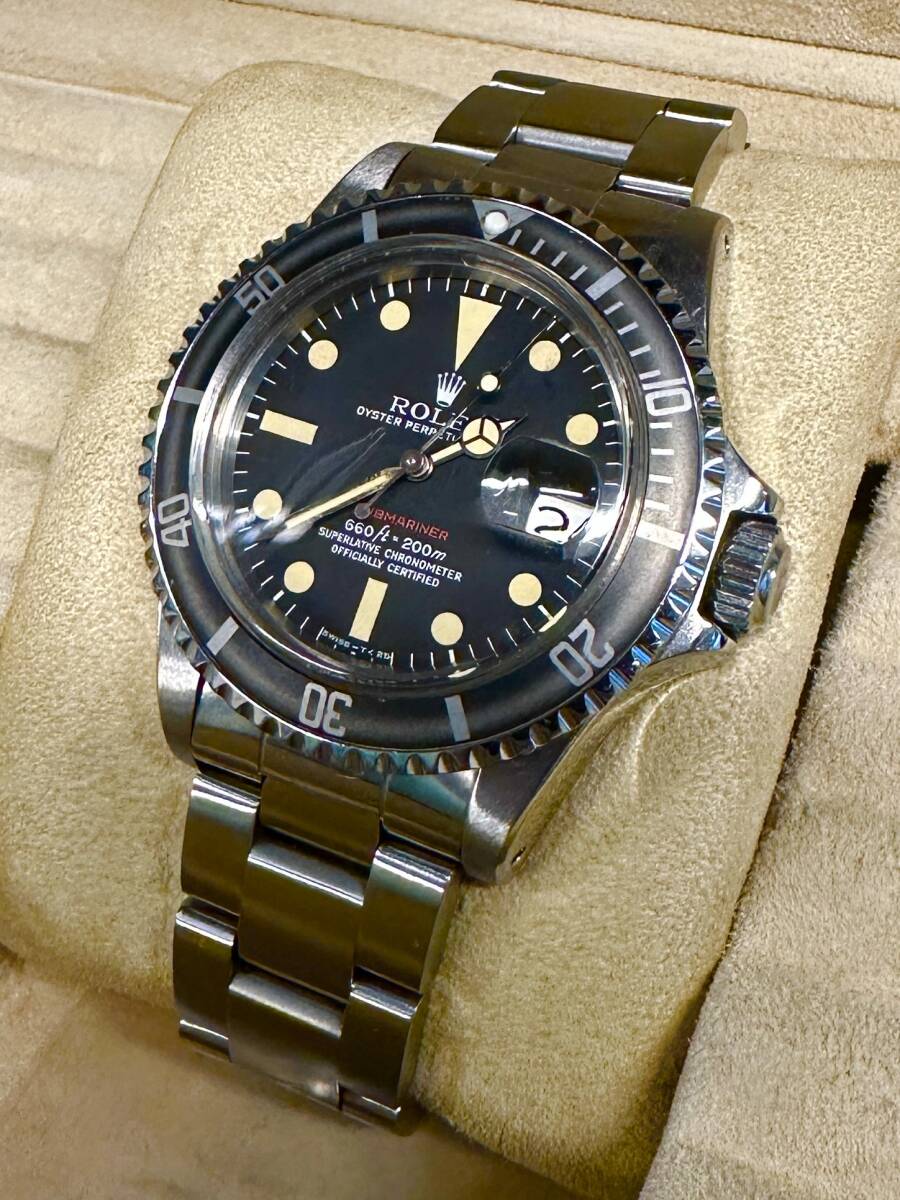 【ROLEX/ロレックス】VINTAGE ROLEX/ロレックス サブマリーナ 赤サブ 1680 マーク5 / 赤サブ / エイジングベゼル / パティーナダイヤル_画像4