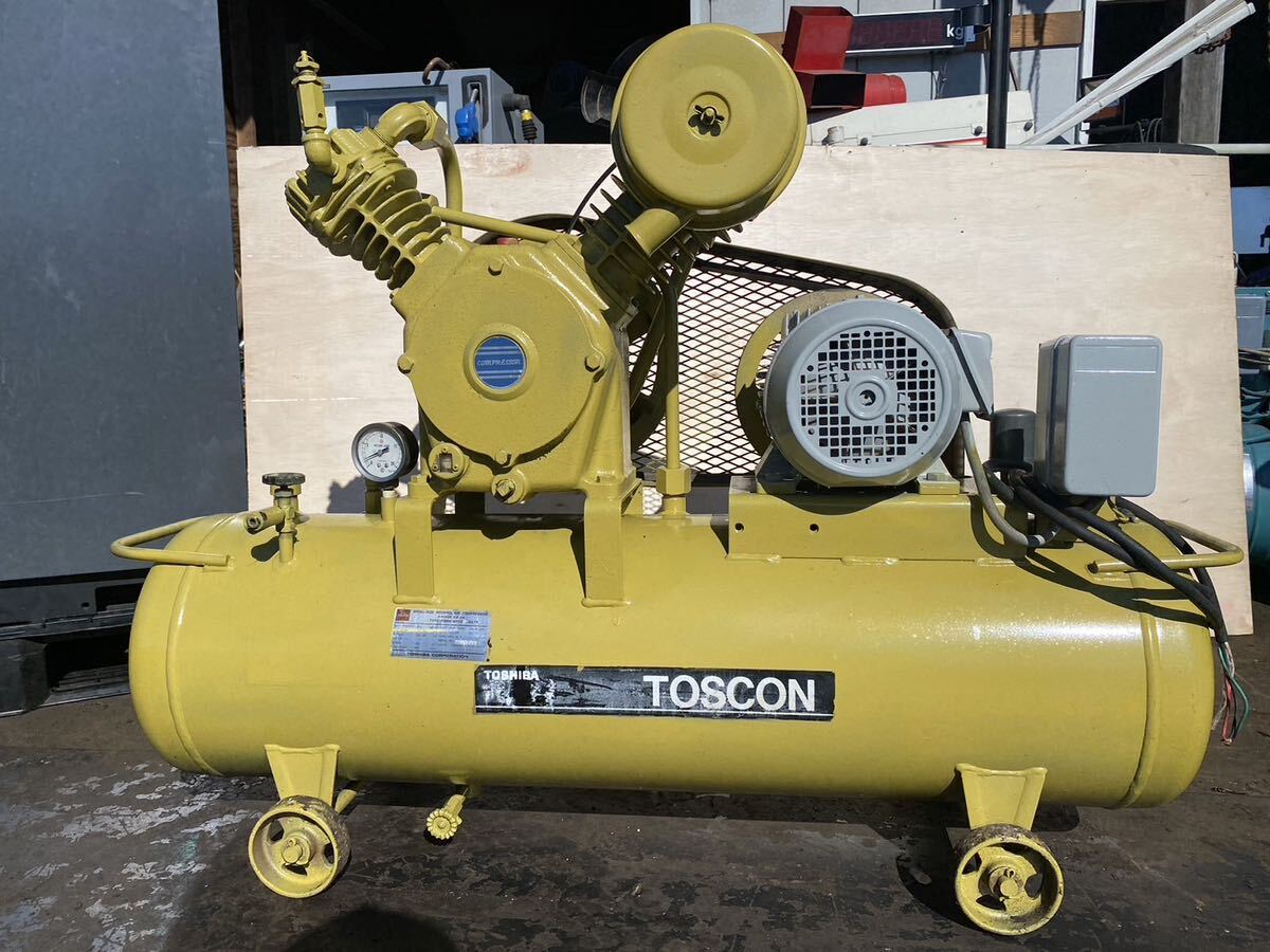 Yahoo!オークション - 中古 エアコンプレッサー 東芝 TOSCON Yahoo!オークション - 中古 エアコンプレッサー 東芝 TOSCON
