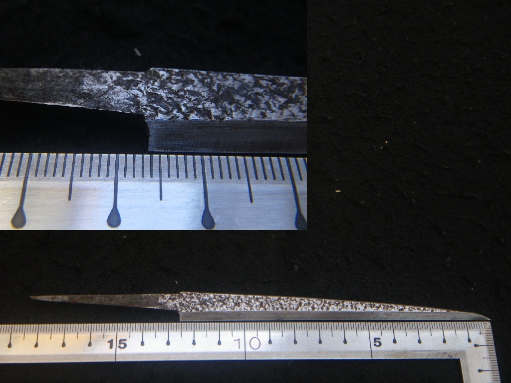 刳り小刀の穂　切出ナイフ　刳小刀　繰小刀　木工　刃物工具　検索：盆栽道具など　大工道具　日本製　仏像　仏師　木彫　能面　面打　清重_画像9