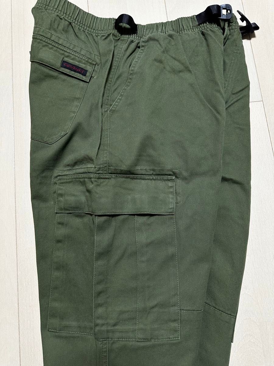 ☆20％OFF☆ 新品 GRAMICCI グラミチ カーゴ パンツ ワイド ドローコード カーキ Lサイズ CARGO PANT