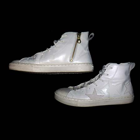 CONVERSE ALL STAR COUPE TRIOSTAR Z HI オールスター クップ トリオスター 5 23.5cm 白/WHITE ハイカット ZIP レザー 革 LEATHER_画像7