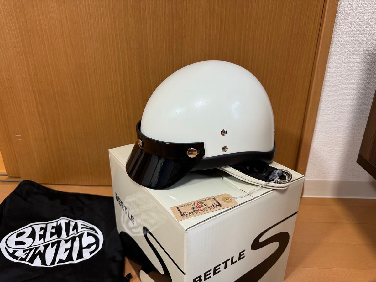 オーシャンビートル PTR アイボリー バイザー付 Mサイズ 新品未 オーシャンビートル PTR アイボリー バイザー付 Mサイズ 新品未