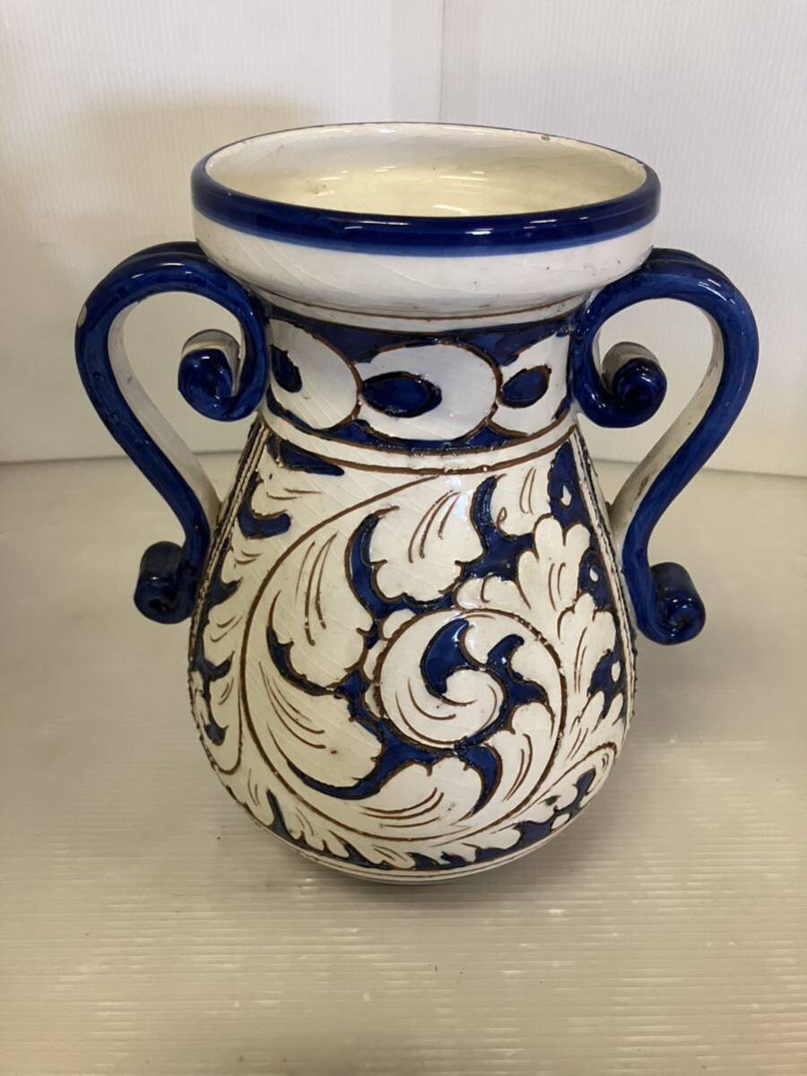  Италия производства CERAMICHE PAOLI ITALIA Pao li бутылка ваза кувшин украшение .. цветок основа античный керамика цветок pot 