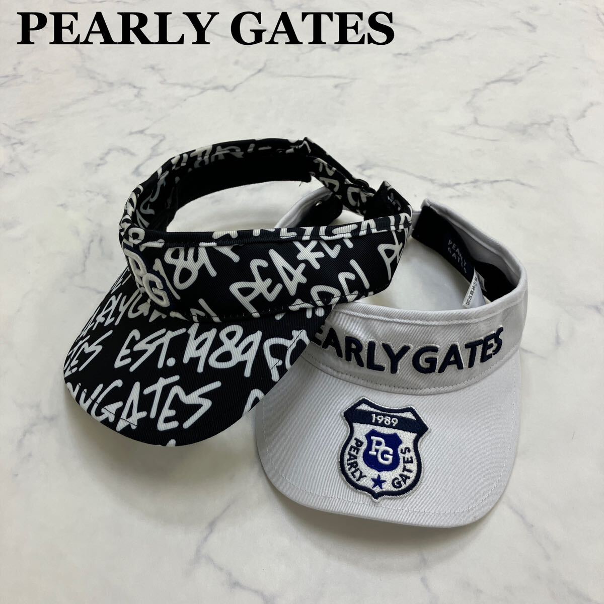 PEARLY GATES サンバイザー 2個セット パーリーゲイツ 帽子 ゴルフウェア _画像1