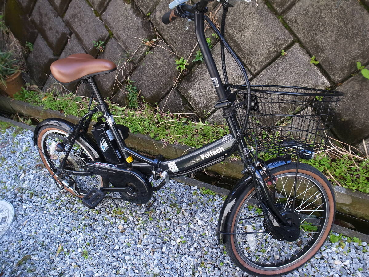 電動アシスト自転車 ペルテック PELTECH TDN-206L 中古美品の画像2