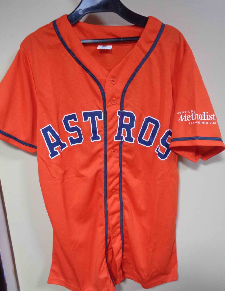 海外M橙■古着MLBヒューストン・アストロズHouston Astrosアレックス・ブレグマン　Alex Bregman２番ユニフォーム■野球　メジャーリーグ _画像1