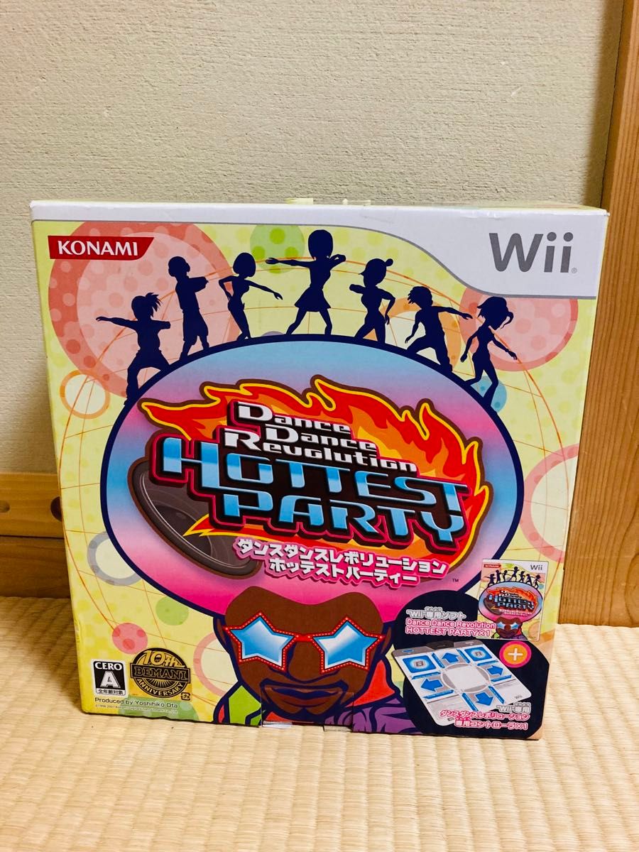ダンスダンスレボリューション　ホッテストパーティー　専用コントローラー　 Wii Wiiソフト 任天堂 Dance