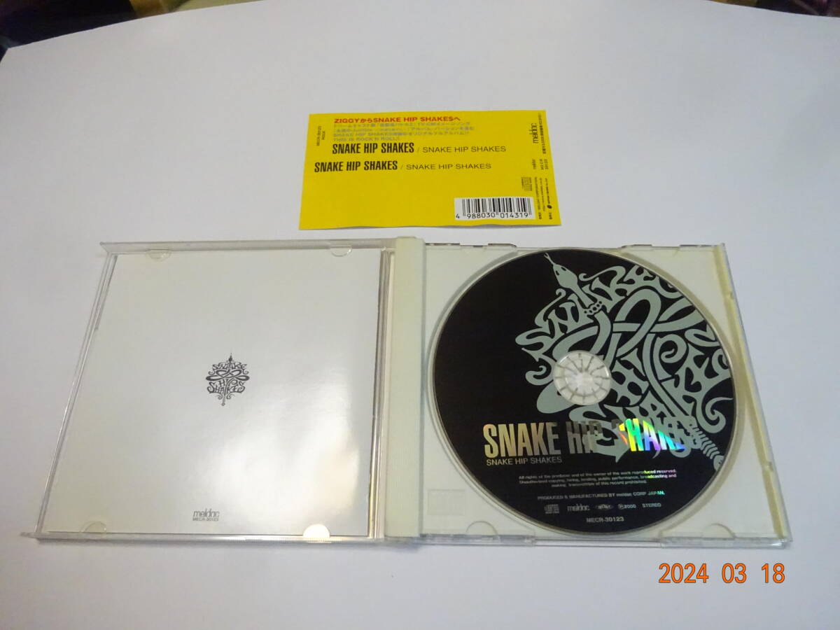 CD SNAKE HIP SHAKES スネイク・ヒップ・シェイクス 帯付き 1stアルバム 森重樹一 ZIGGY 44マグナム ジャパメタ MECR-30123の画像2