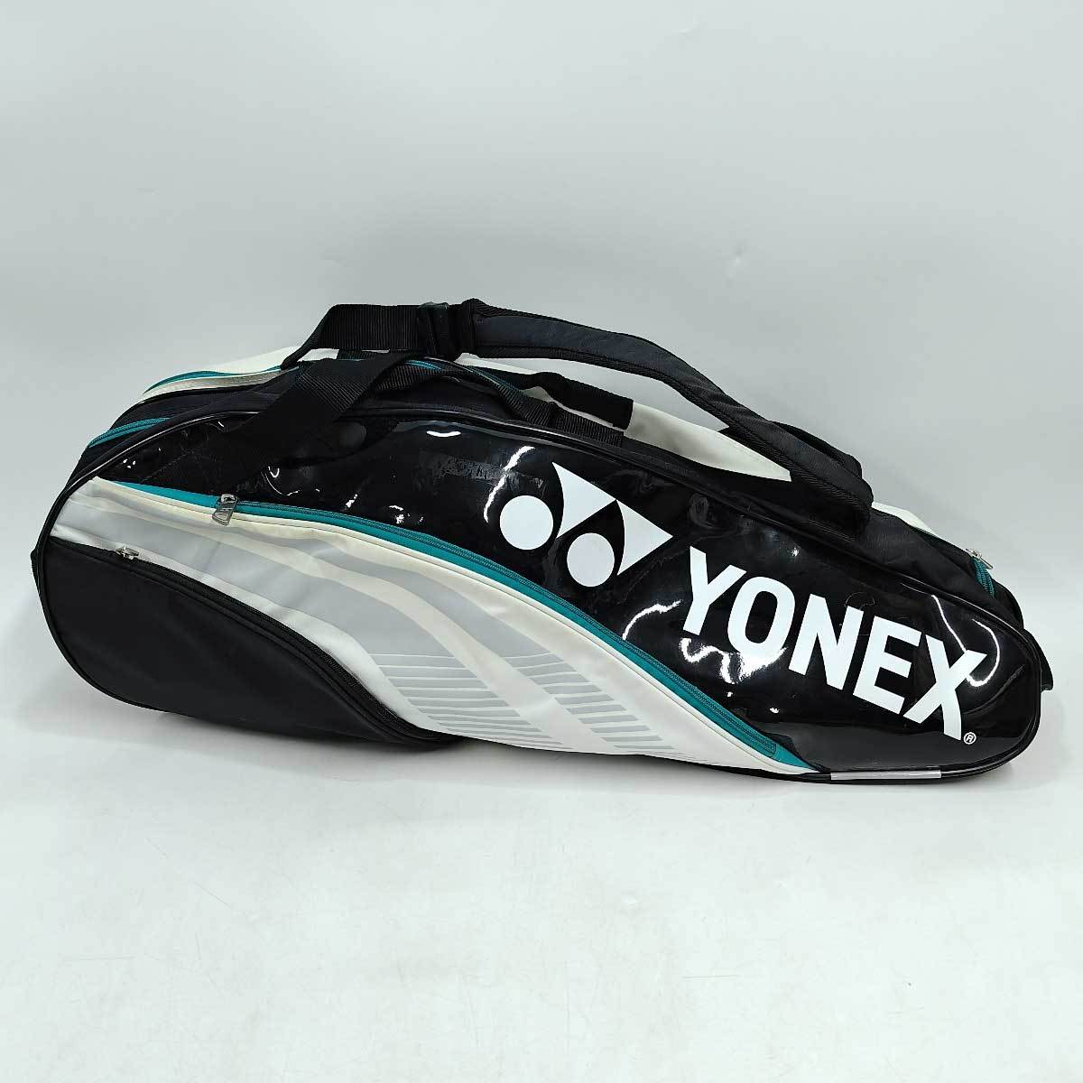 [ used ] Yonex case racket bag 6 rucksack attaching tennis 6ps.@ for white x black BAG1932R unisex YONEX badminton 