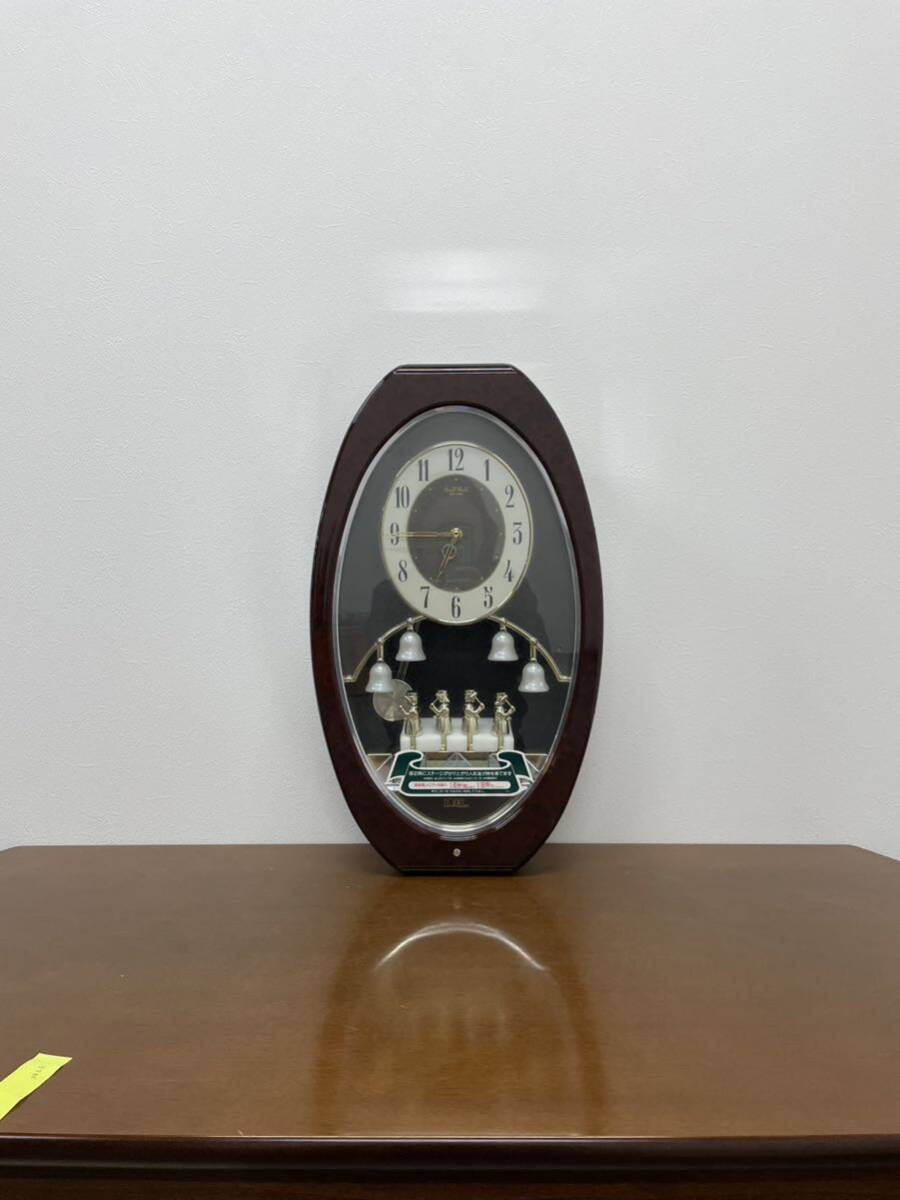 リズム時計工業 4MH687 スモールワールド からくり掛時計 時計 壁掛け時計_画像2