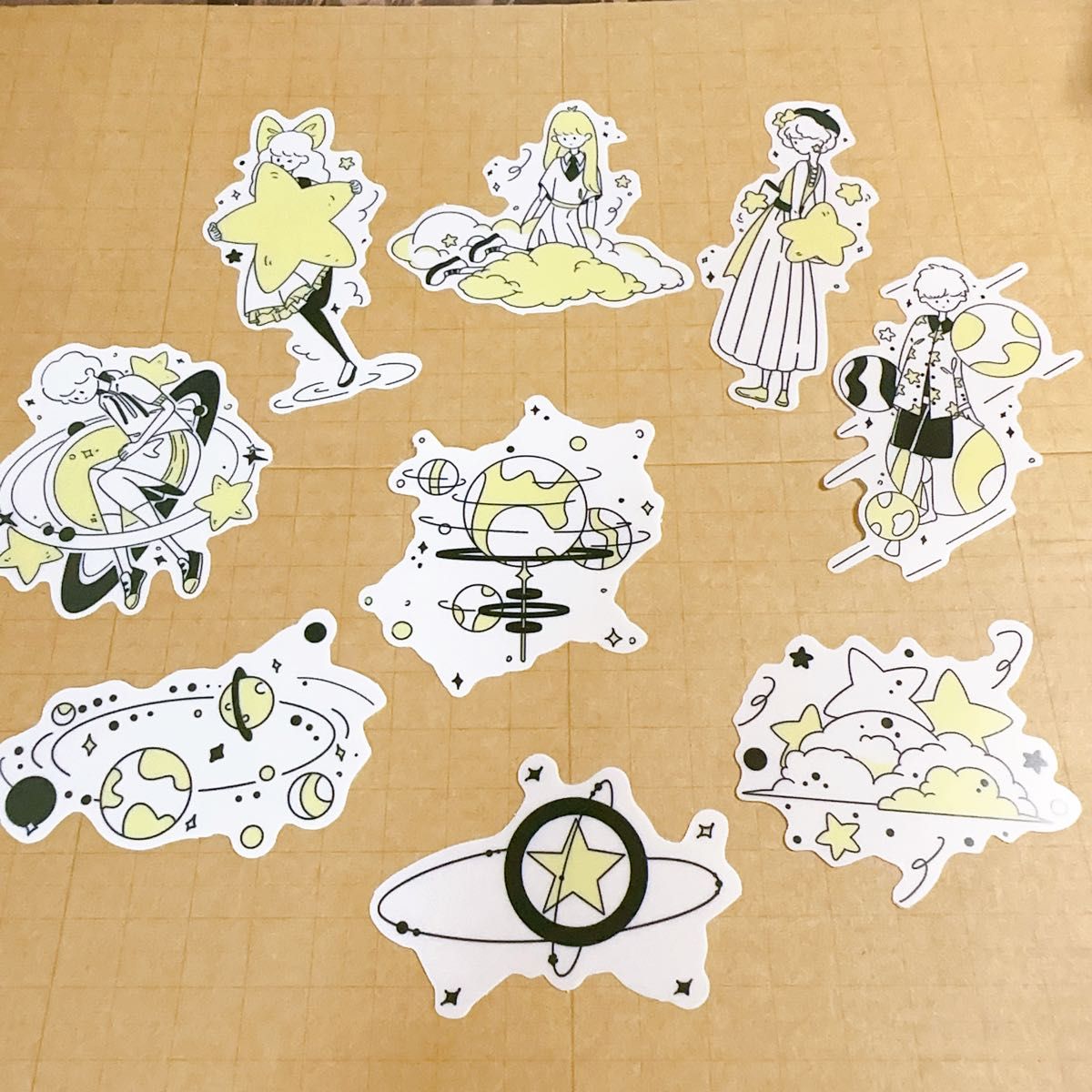 311】72枚 PETシール 手書き風 イラスト 人物 フレークシール 311】72枚 PETシール 手書き風 イラスト 人物 フレークシール