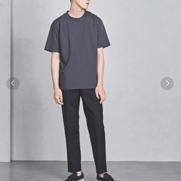 UNITED ARROWS　ポンチTシャツ　ブルーグレー　メンズМ_画像3