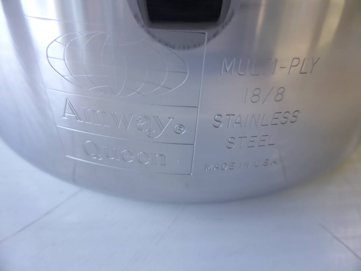 アムウェイ クイーンクッキングウェア 使用品、未使用品混在/鍋 フライパン 蒸しかご 6点セット(21ピース)_画像9