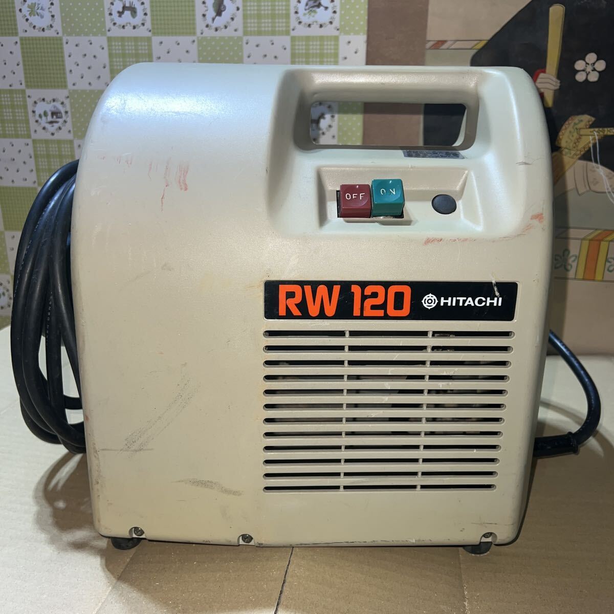 【C3】HITACHI KOKI 日立工機 RW120 木工用集塵機 集じん機 100V 電動工具 掃除機 木くず 木屑【動作ok精度不明】【１２０サイズ】_画像1