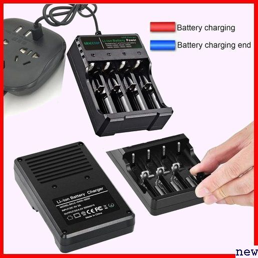 USB電池充電器 充電器 RCR123A AAA AA 16340 50 充電池対応 リチウムイオン3.7V 113の画像3