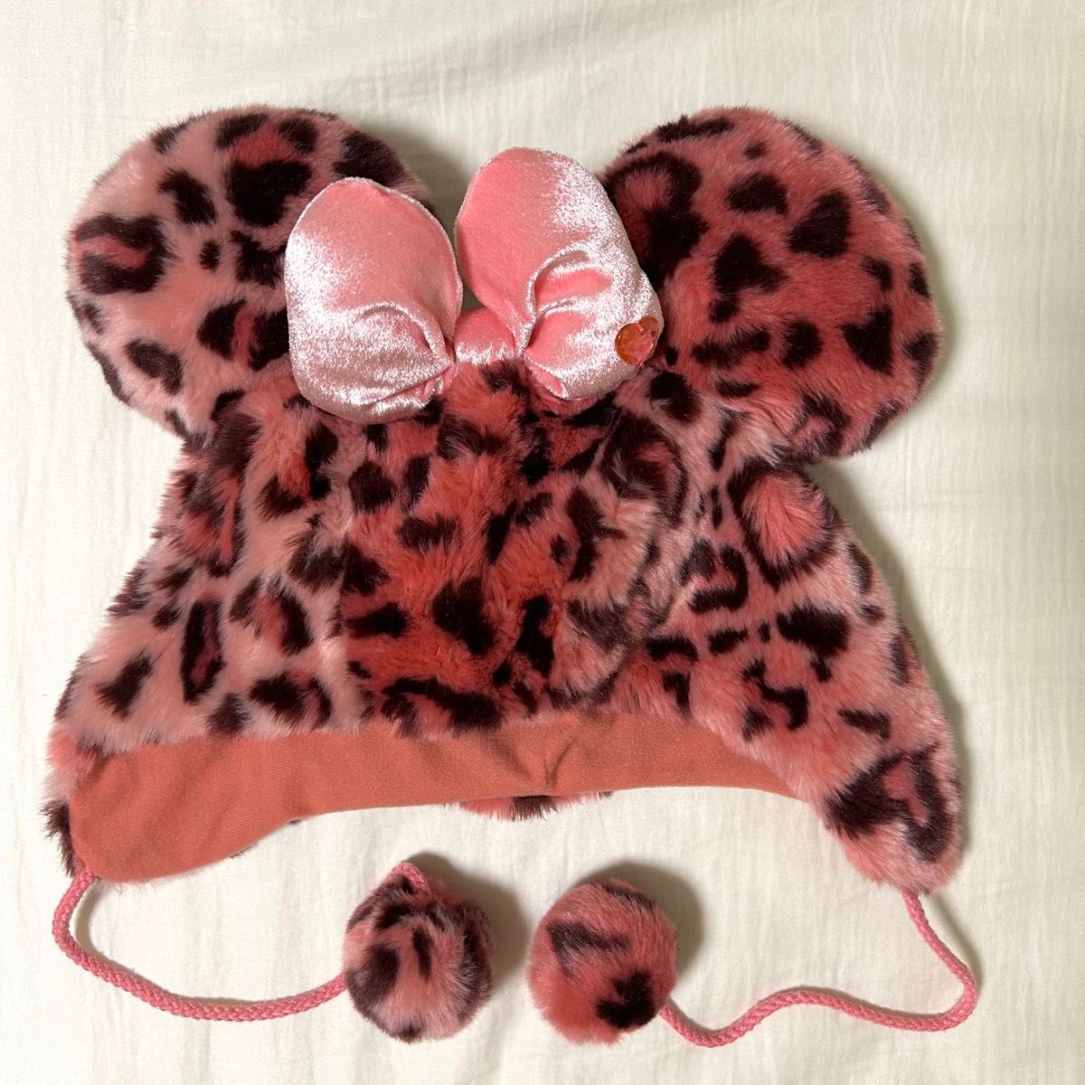 ディズニー Disney ヒョウ柄 ファンキャップ ピンク ミニー TDR ディズニー Disney ヒョウ柄 ファンキャップ ピンク ミニー TDR