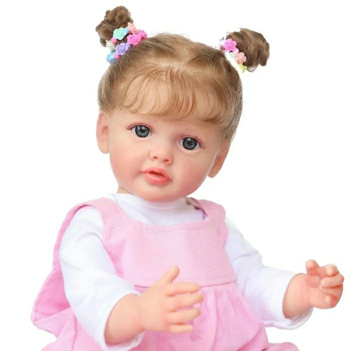 おすすめ！ 赤ちゃん人形 リボーンドール 抱き人形 55㎝  フルセット  お人形 新品 可愛いすぎ！ フルビニール
