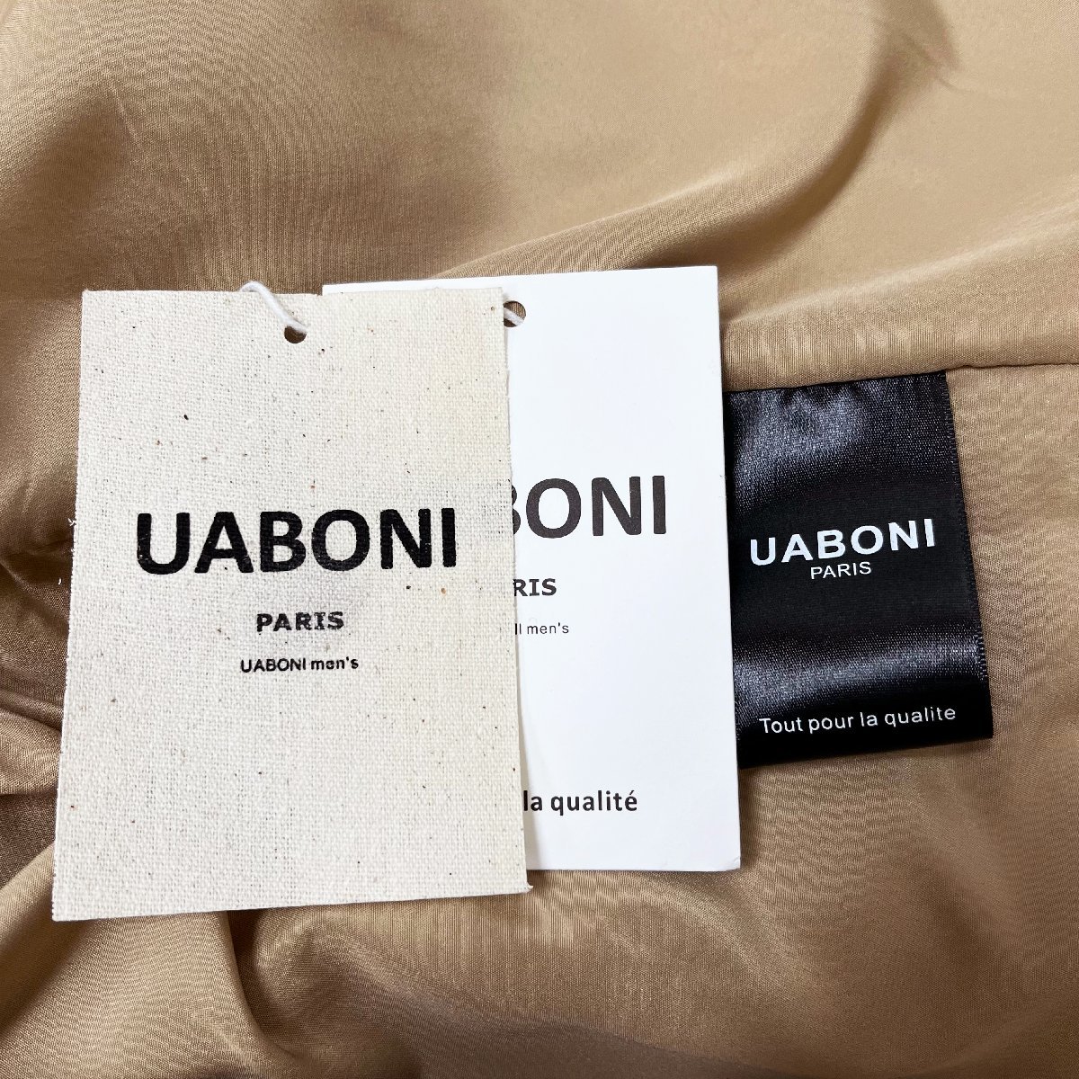 個性EU製＆定価7万◆UABONI*Paris*ジャケット*ユアボニ*パリ発◆ウール混 上品 防風 防寒 お洒落 洗練 無地 アウター ブルゾン普段着2XL/52_画像10