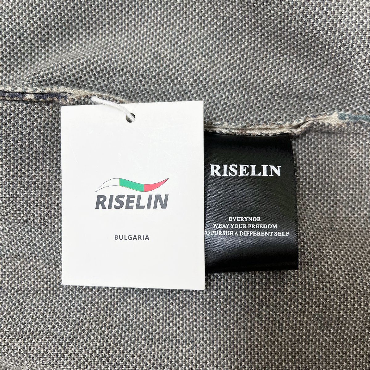 個性ヨーロッパ製※定価5万◆ブルガリア発※RISELIN セーター 上質ウール混 丸首 防寒 ソフト 総柄 オシャレ 遊び心 ニット 秋冬 L/48_画像9