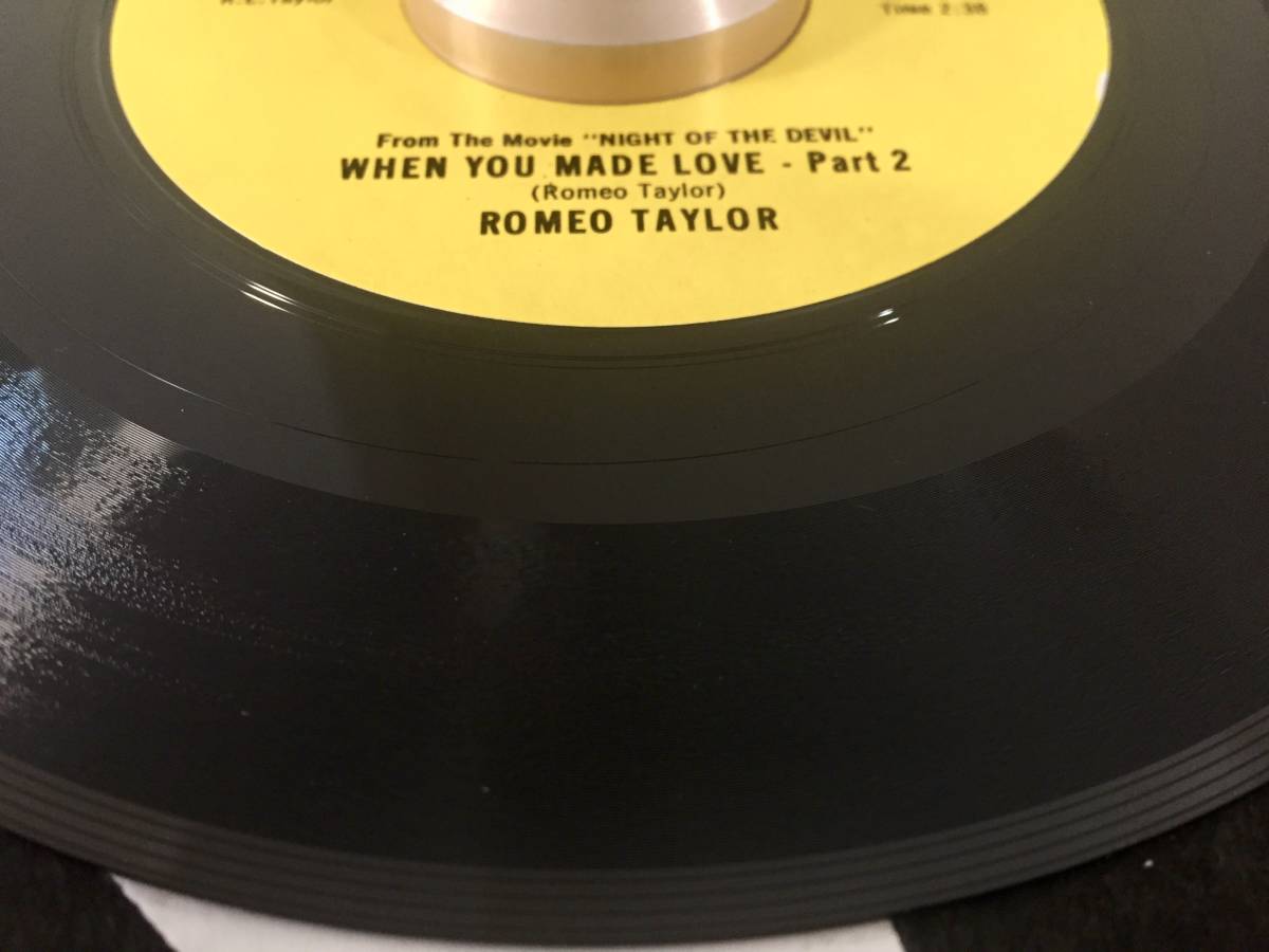 ♪視聴♪ 美盤 Romeo Taylor When You Made Love / part 2 オリジナル盤 US ORIGINAL FUNK NORTHERN DEEP SOUL RARE GROOVE 45 7inch_画像9