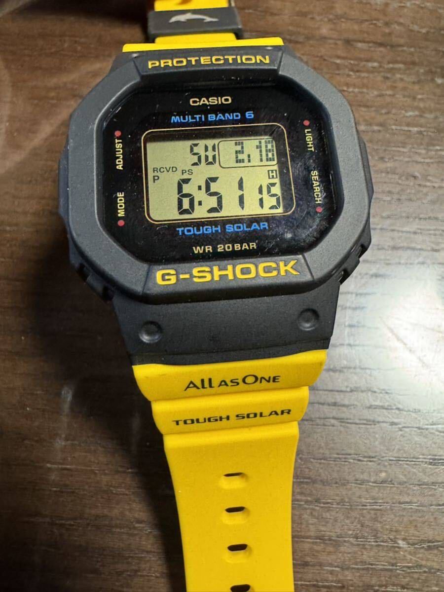 g-shockLove The Sea And The Earth イルカ・クジラ GMD-W5600K-9JR タフソーラー イエロー アイサーチ・ジャパン コラボレーションモデル_画像3