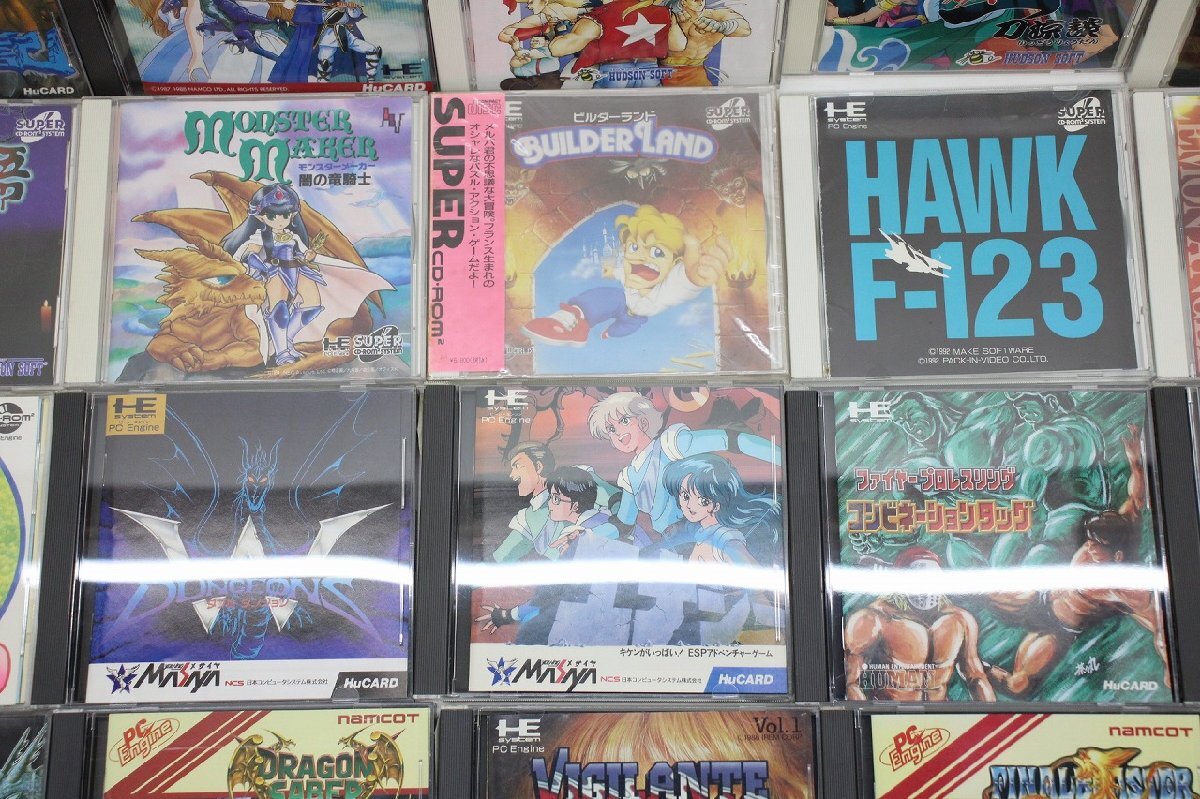 18HI●ジャンク PCエンジン CDROM2 Huカード レアソフト まとめ PCEngine namcot HUDSON Nichibutsu メサイヤ HUMANなど_画像6