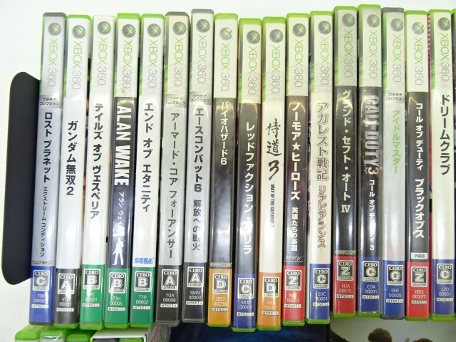 18MS●Xbox 360 ソフト まとめ売り ジャンク 動作未確認 エックスボックス ガンダム無双 バイオハザード COD 三國無双 ベヨネッタ 北斗無双_画像2