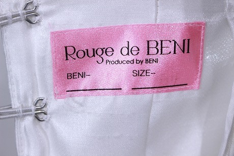 ウエディングドレス ブライダル【リサイクル品】５号～９号 白【Rouge de BENI】【TA0036】_画像7