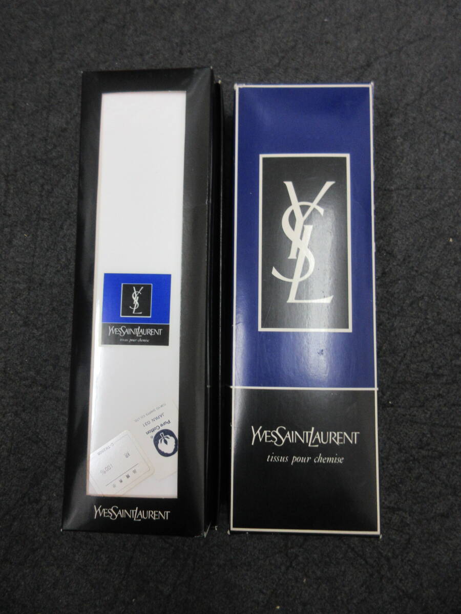 ★☆74260　未使用　Yves Saint Laurent　イヴサンローラン　YSL　オーダーワイシャツ生地　外箱付☆★_画像1