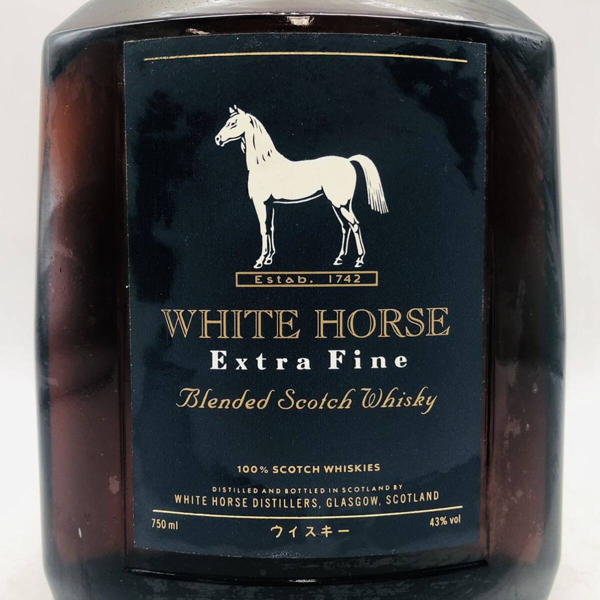 【未開栓】WHITE HORSE EXTRA FINE ホワイトホースエクストラファイン スコッチウイスキー 43% 750ml WH47347_画像2