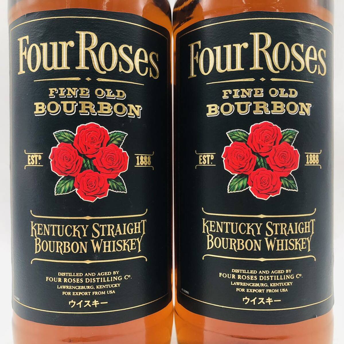 1円〜【未開栓】Four Roses（フォアローゼズ）ブラックラベル 40% 700ml 2本セット WH47331の画像2