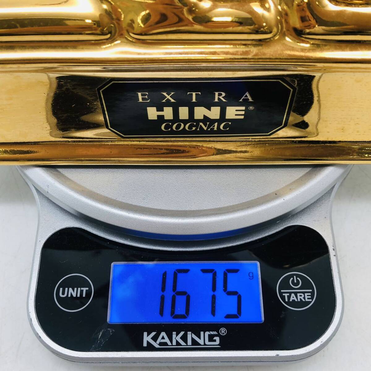 【未開栓】HINE EXTRA ハイン エクストラ 金鹿 リモージュ 陶器ボトル 700ml 40% ブランデー 1675g BR10089の画像6