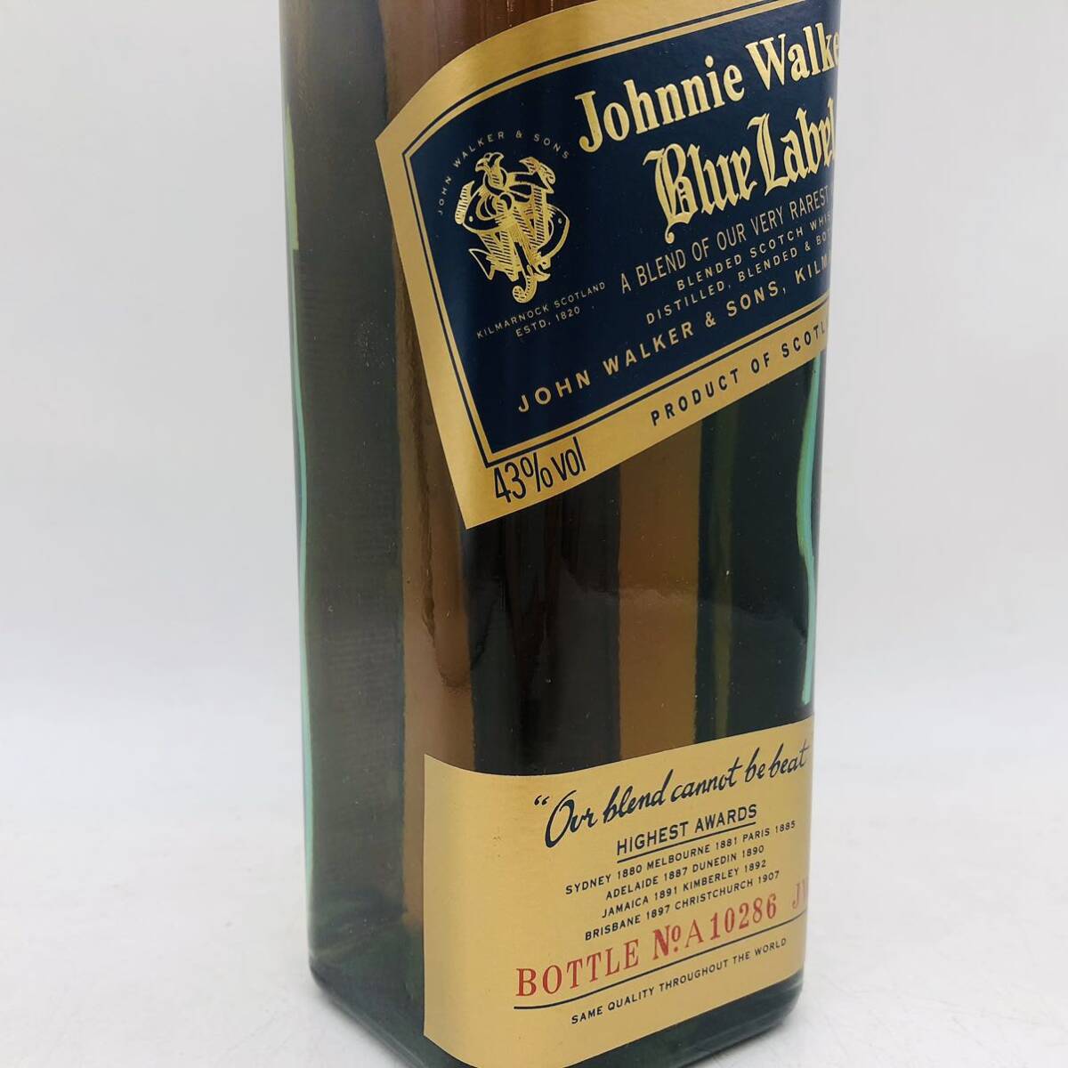【未開栓】Johnnie Walker ジョニーウォーカー ブルーラベル 750ml 43% スコッチウイスキー MF145_画像2