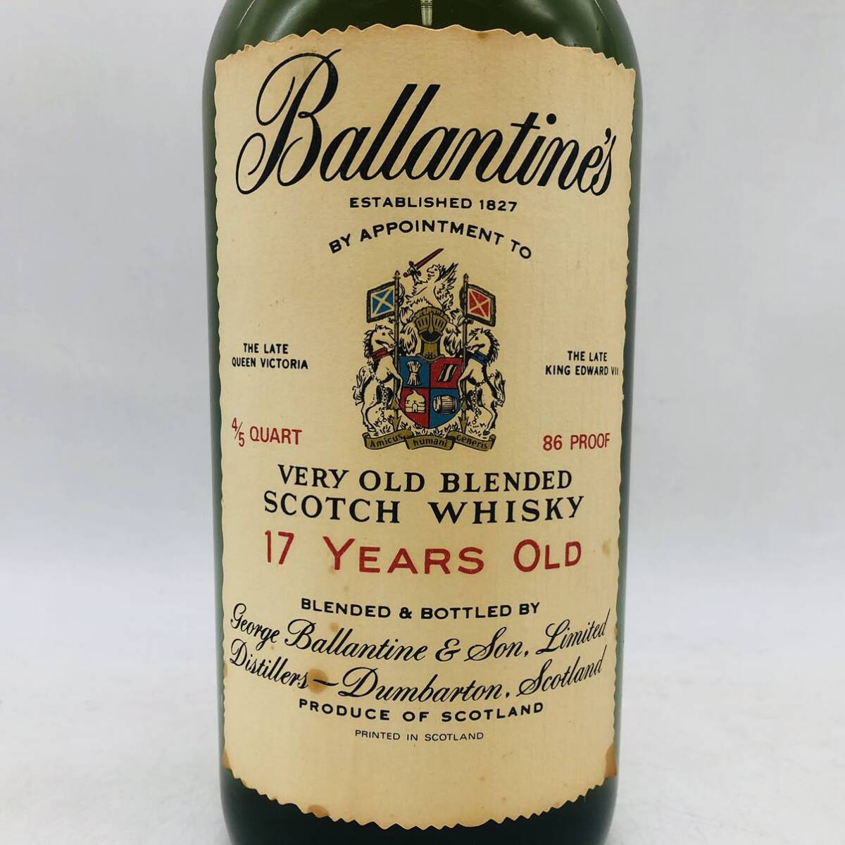 【未開栓】Ballantine's バランタイン 17年 ベリーオールド 赤青紋章 ウイスキー 760ml 43% WH47443_画像2
