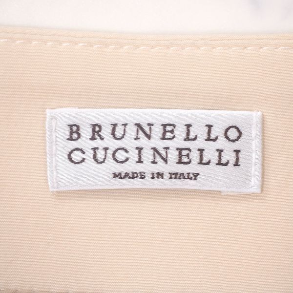 4-ZB048 ブルネロクチネリ Brunello Cucinelli イタリア製 切替え スカート アイボリー 40 レディース_画像5