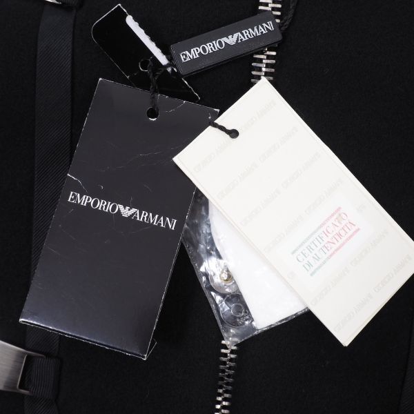 210667 【未使用】エンポリオアルマーニ EMPORIO ARMANI イタリア製 ウール ジャケット ブラック 44 レディース_画像7