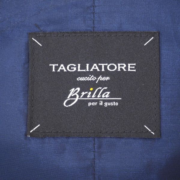 d22-02067 タリアトーレ TAGLIATORE イタリア製 リネン コットン ジレ ベスト ネイビー 44 メンズ_画像5