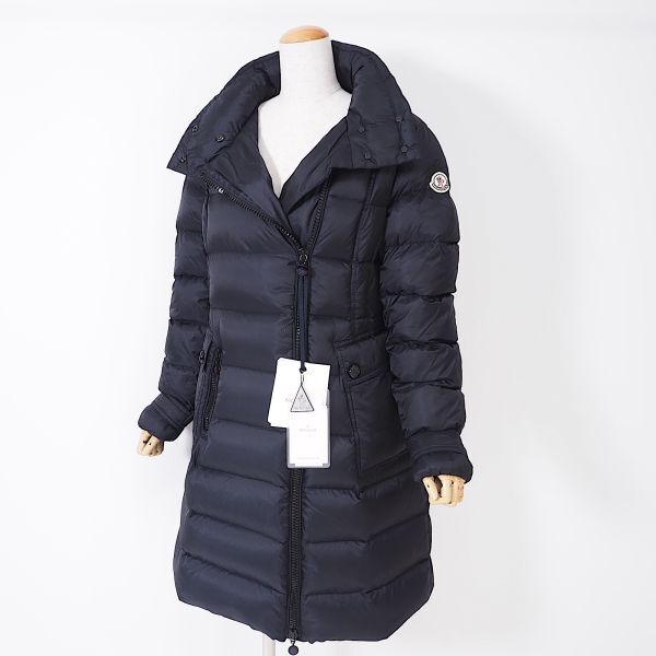 4-ZC005 モンクレール MONCLER 国内正規品 LUISANTE ダウンコート ダークネイビー サイズ3 レディースの画像1